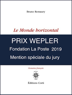 couverture du livre de Bruno Remaury, mention spéciale wepler Fondation La Poste 2019
