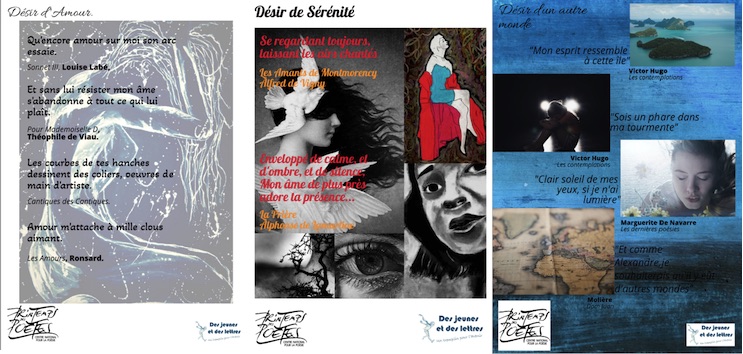 trois affiches réalisés par des jeunes 