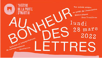 Affiche du spectacle Au bonheur des lettres