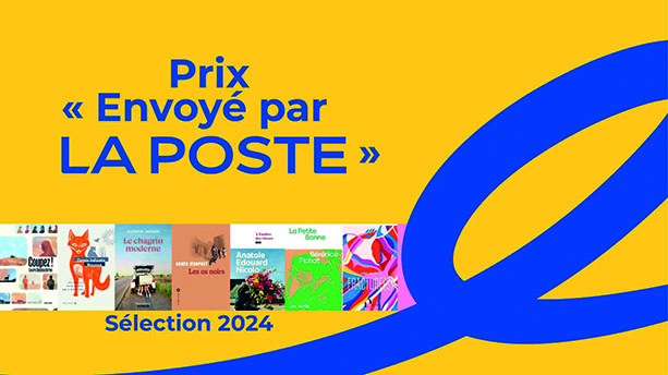Visuel jaune avec couverture des livres sélectionnés