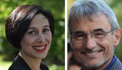 Photo de Sandrine Vermot-Desroches et de Alain Absire