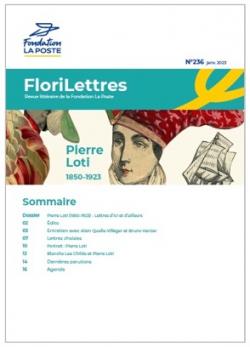 Couverture de FloriLettres 236 avec dessins sur bandeau Pierre Loti