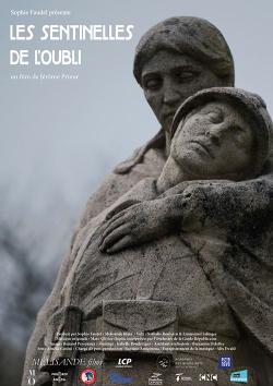 Affiche du film, monument aux morts représentant deux soldats