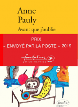 couverture de Avant que j'oublie d'Anne Pauly