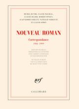 Couverture de la Crrespondance des membres du Nouveau roman, Gallimard, collection Blanche